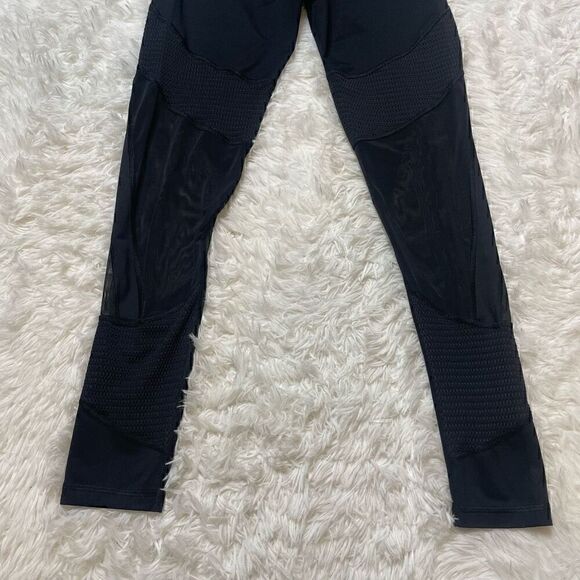 Victorias Secret Leggings Size Small Pants Black High Rise Mesh Yoga Sports - Picture 10 of 11